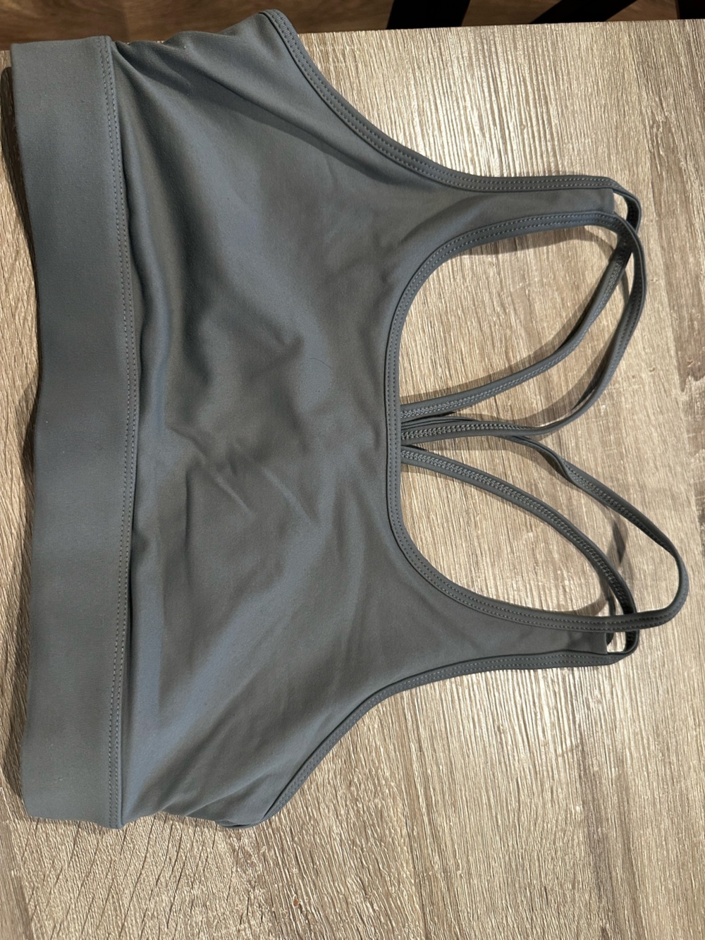 Women's Strappy Sports Bra - Gray